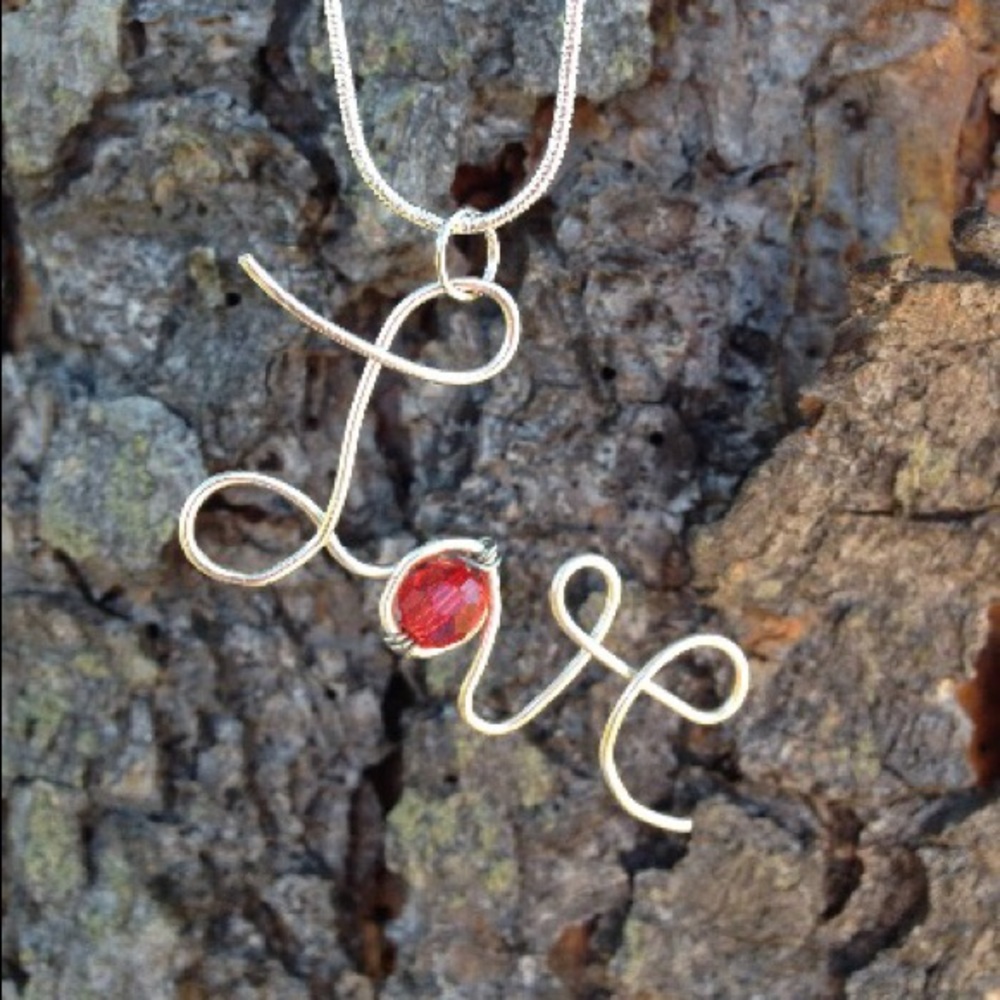 Silver Love Necklace